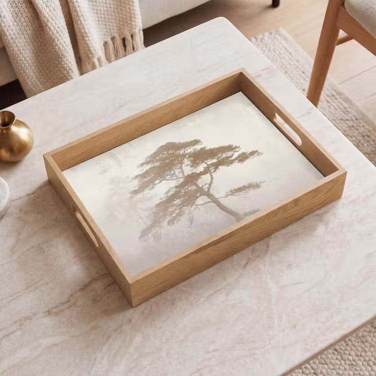 Vassoio - Albero - Stile orientale - Paesaggio — 2