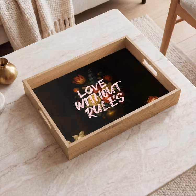 Vassoio - Amore - Moderno - Fiori — 2
