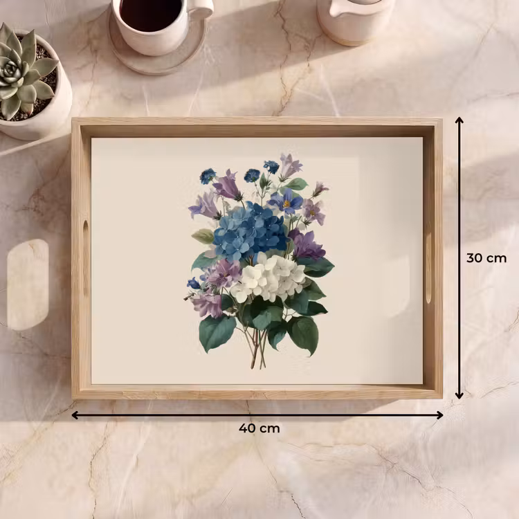 Vassoio - Fiori - Dettagliato - Calmo - Realistico — 7