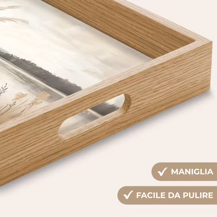 Vassoio - Lago - Acqua - Natura - Beige — 8