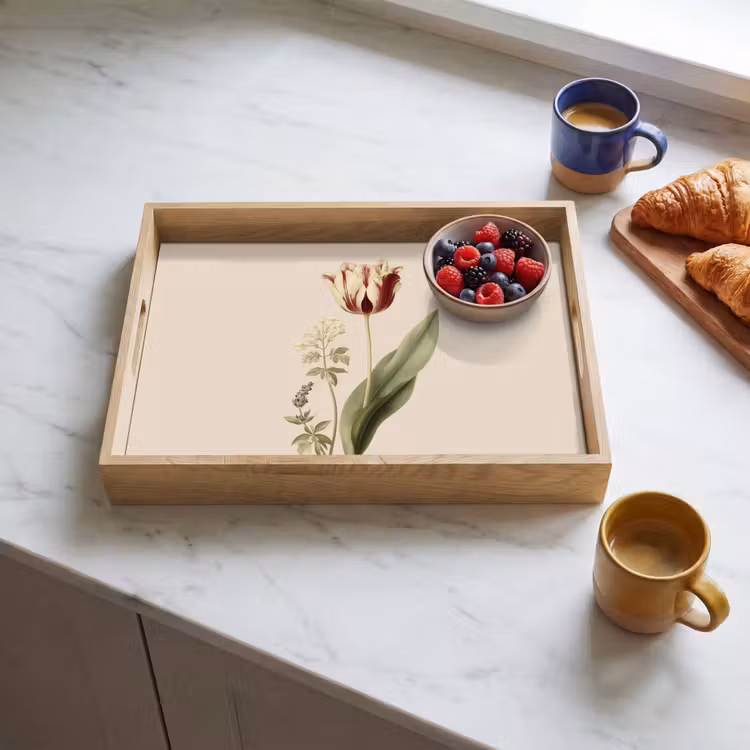 Vassoio - Tulipano - Minimalista - Beige — 3