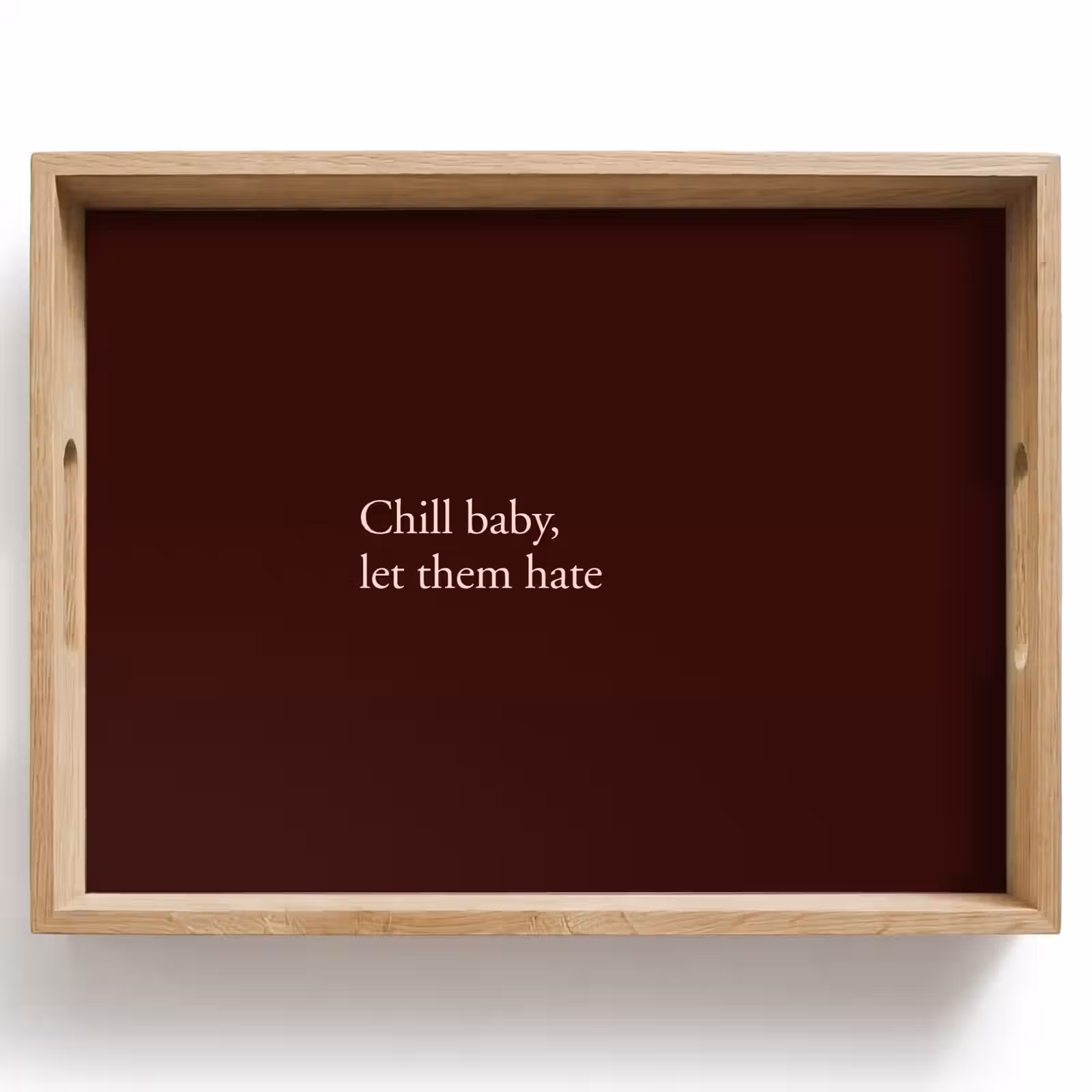 Vassoio - Testo - Rosso - Minimalista — 1
