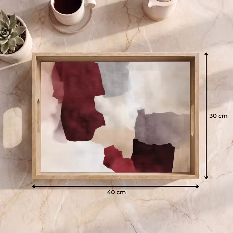 Vassoio - Astratto - Scatole di colori - Rosso — 7
