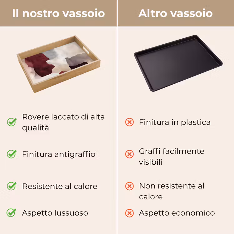 Vassoio - Astratto - Scatole di colori - Rosso — 9