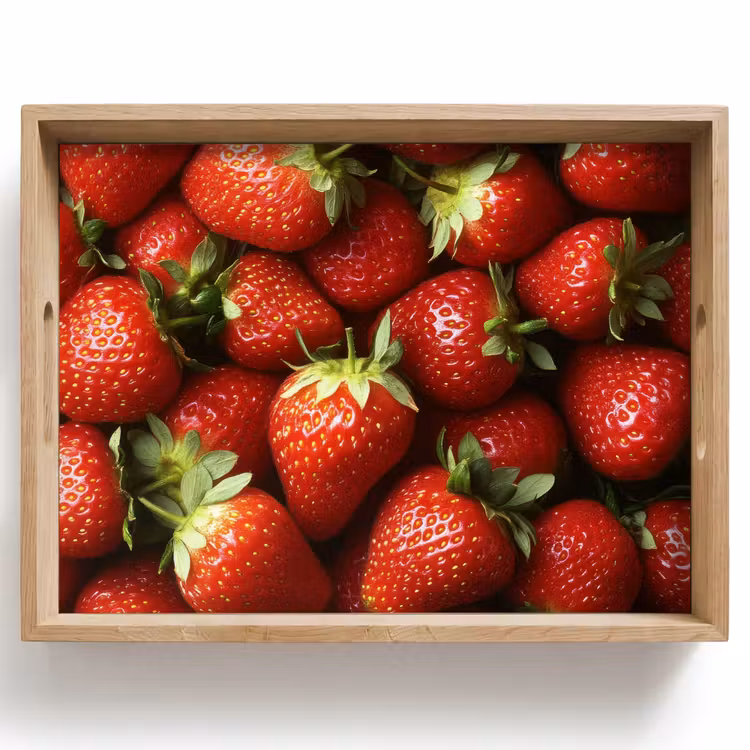 Vassoio - Fragola - Frutta - Rosso — 1