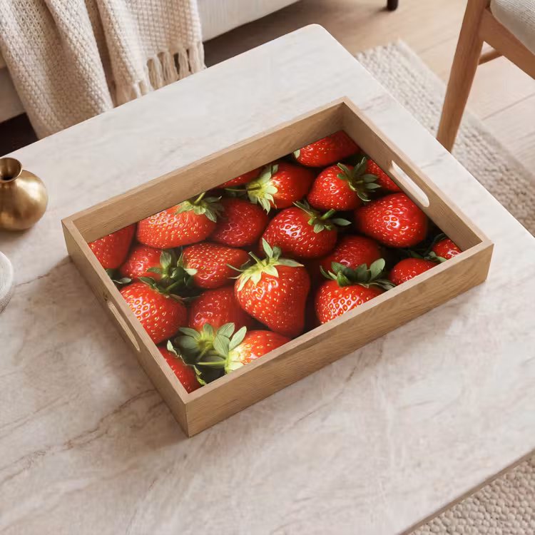Vassoio - Fragola - Frutta - Rosso — 2