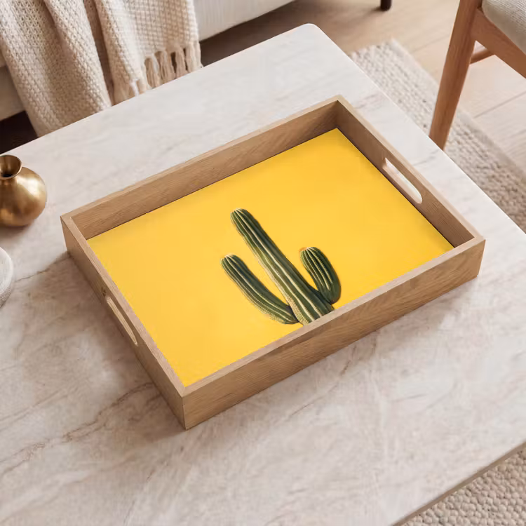 Vassoio - Cactus - Verde - Minimalista — 2