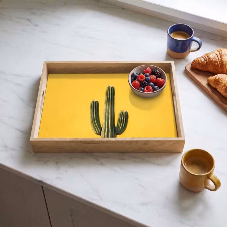 Vassoio - Cactus - Verde - Minimalista — 3