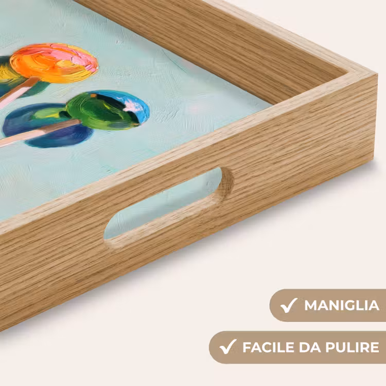 Vassoio - Lecca-lecca - Ombra - Tre - Blu — 8