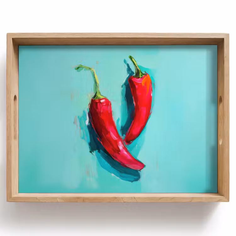 Vassoio - Peperoncino - Tinto - Rosso — 1