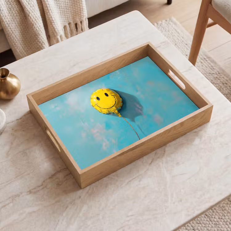 Vassoio - Palloncino - Giallo - Smiley — 2