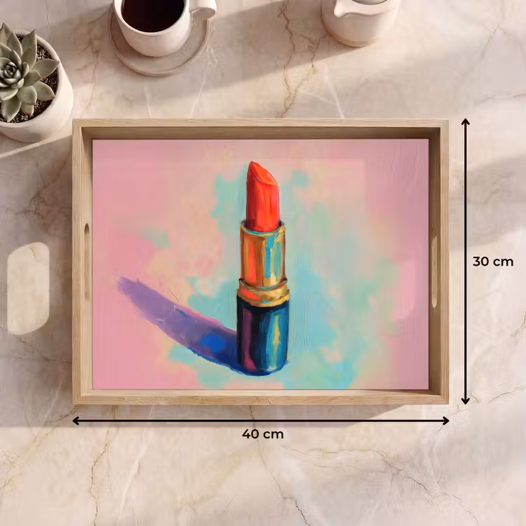 Vassoio - Rossetto - Rosso - Pennellate — 7