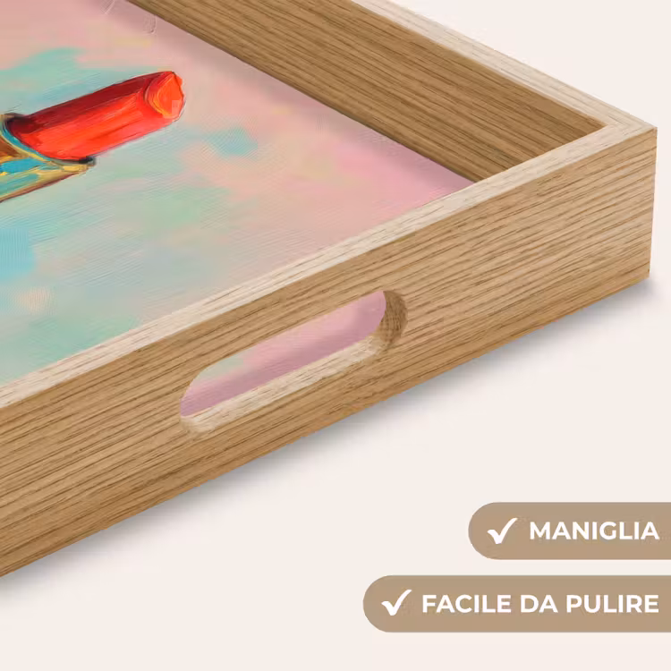 Vassoio - Rossetto - Rosso - Pennellate — 8
