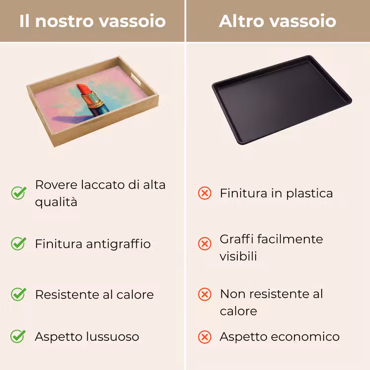 Vassoio - Rossetto - Rosso - Pennellate — 9