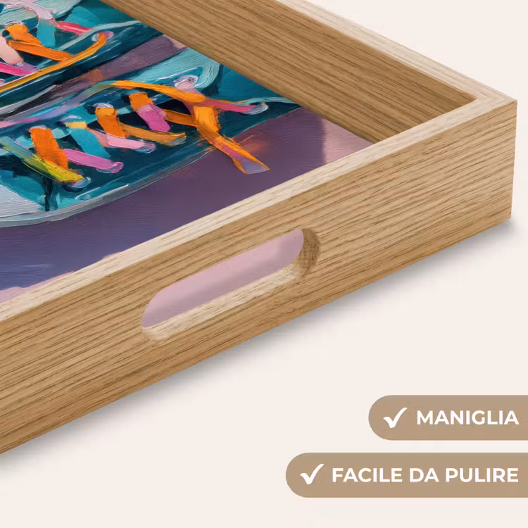 Vassoio - Scarpe da ginnastica - Lacci - Colorate - Ombra — 8