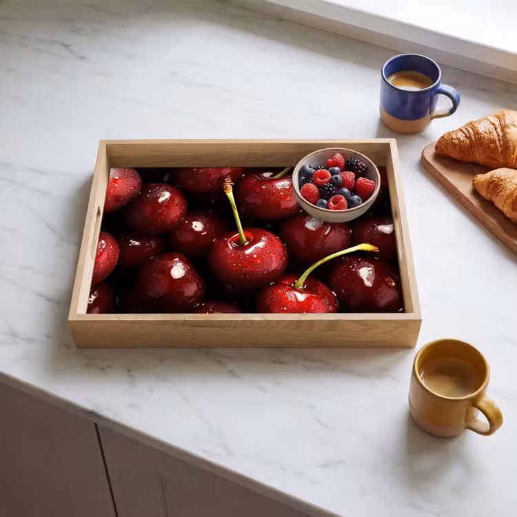 Vassoio - Rosso - Frutta - Ciliegia — 3