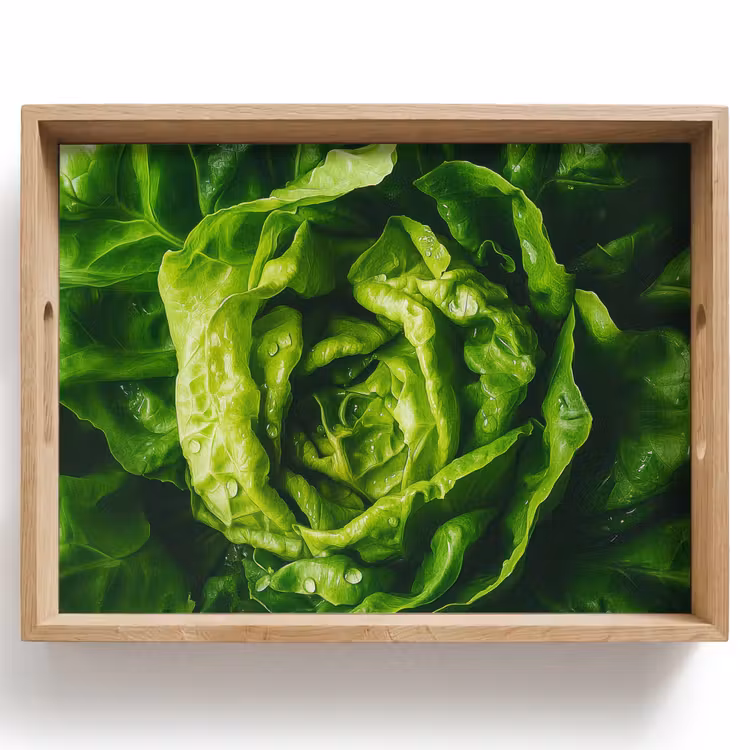 Vassoio - Verdure - Lattuga - Verde — 1