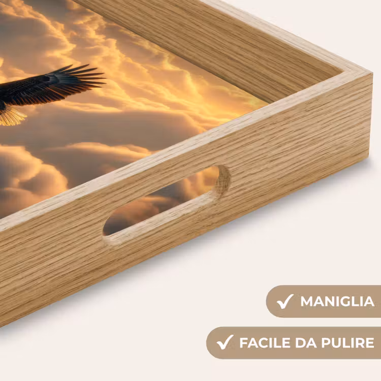 Vassoio - Aquila - Nuvole - Sole — 8