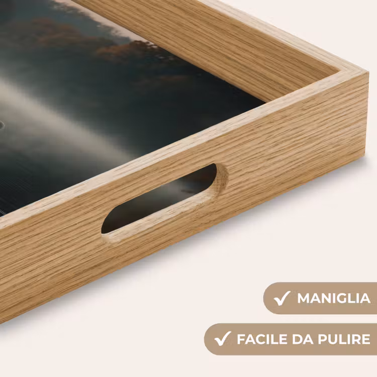 Vassoio - Cigni - Bianco - Acqua - Nebbia — 8