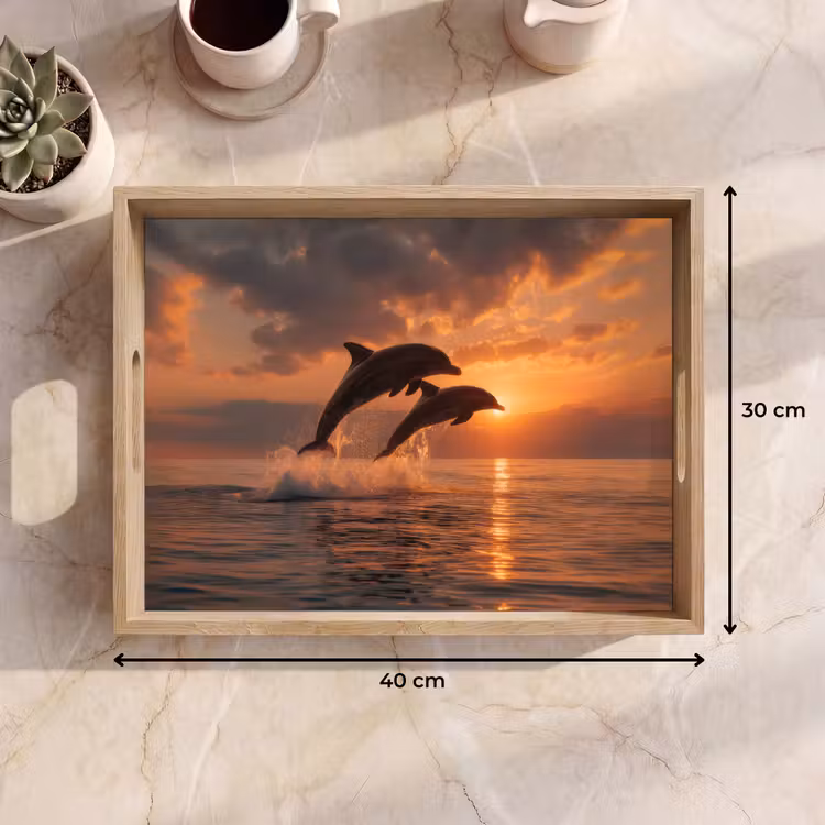 Vassoio - Delfini - Mare - Realistico — 7