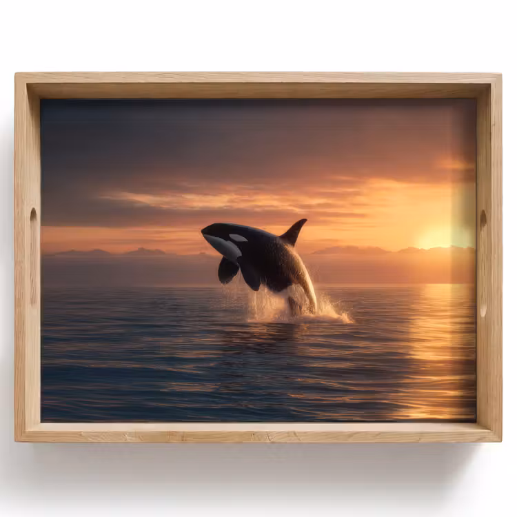 Vassoio - Orca - Mare - Tramonto — 1