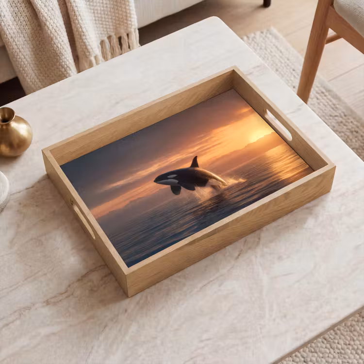 Vassoio - Orca - Mare - Tramonto — 2