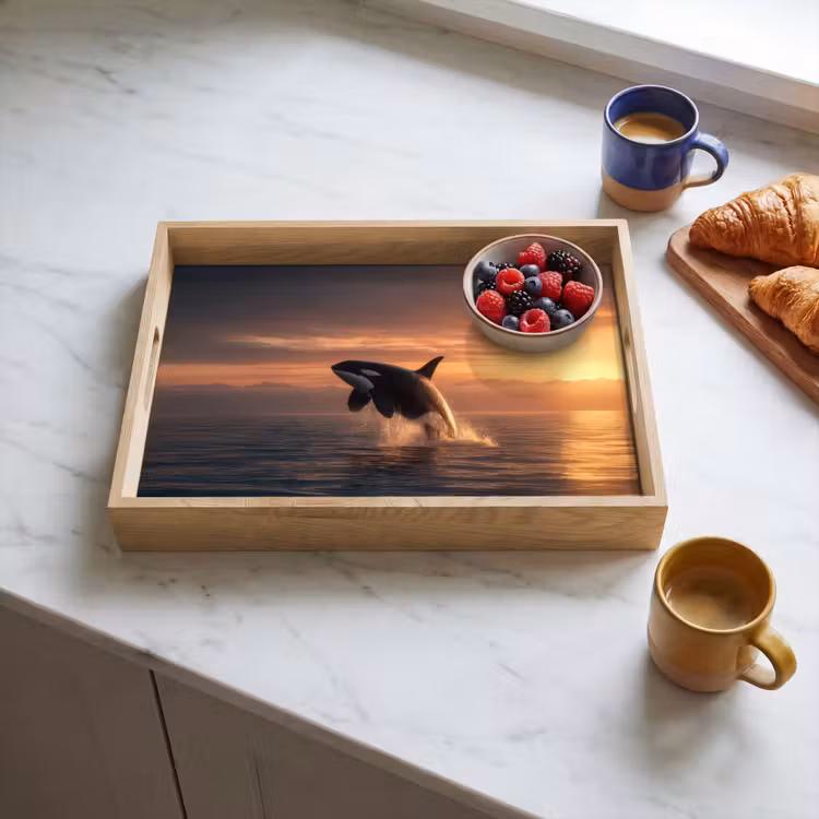 Vassoio - Orca - Mare - Tramonto — 3