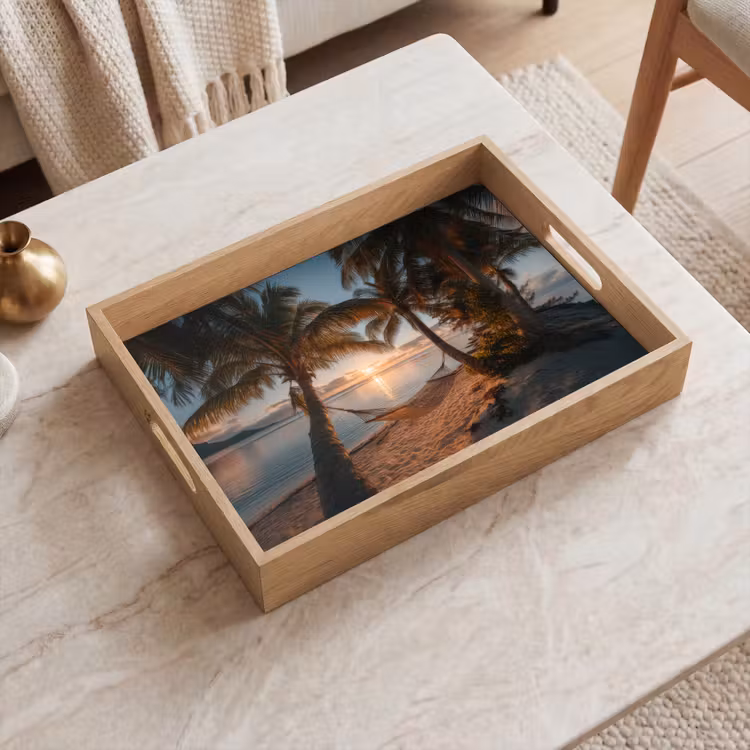 Vassoio - Palme - Amaca - Spiaggia - Tramonto — 2