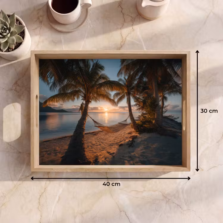 Vassoio - Palme - Amaca - Spiaggia - Tramonto — 7