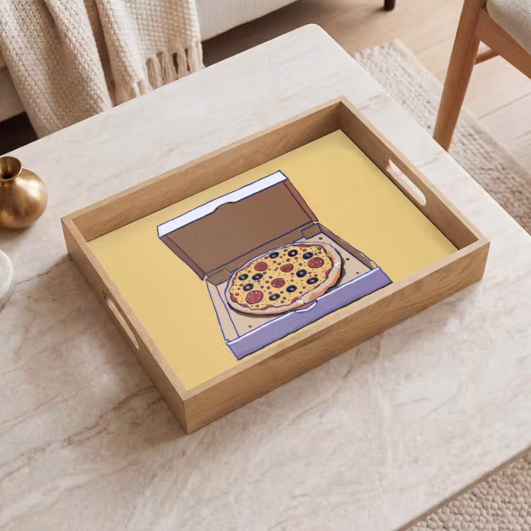 Vassoio - Pizza - Scatola - Salame - Illustrazione — 2