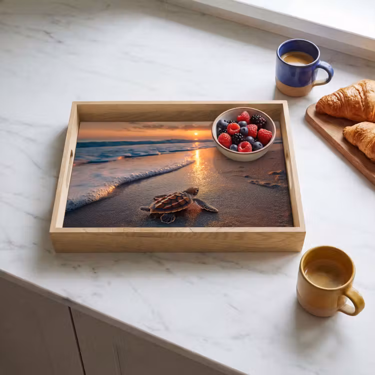 Vassoio - Tartaruga - spiaggia - Tramonto — 3