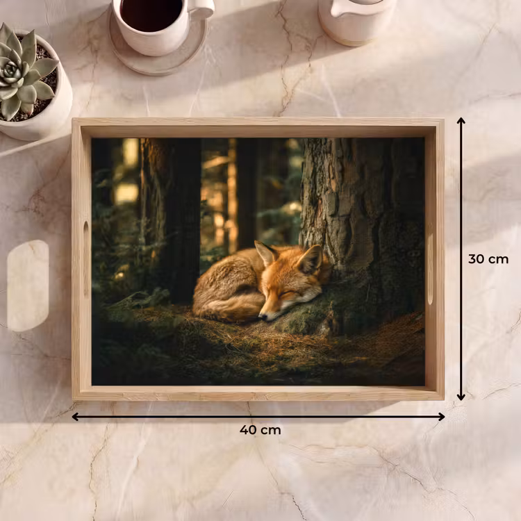 Vassoio - Volpe - Foresta - Sonno — 7
