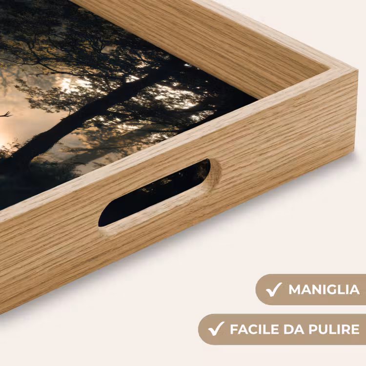Vassoio - Cervo - Ruscello della foresta - Mistico — 8
