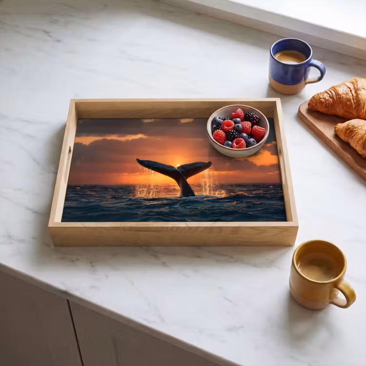 Vassoio - Coda di balena - Acqua - Tramonto — 3