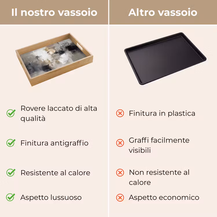 Vassoio - Tavolozza dei colori - Pennellate - Beige - Nebbioso — 9
