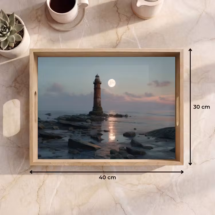 Vassoio - Faro - Pietre - Acqua - Luna — 7