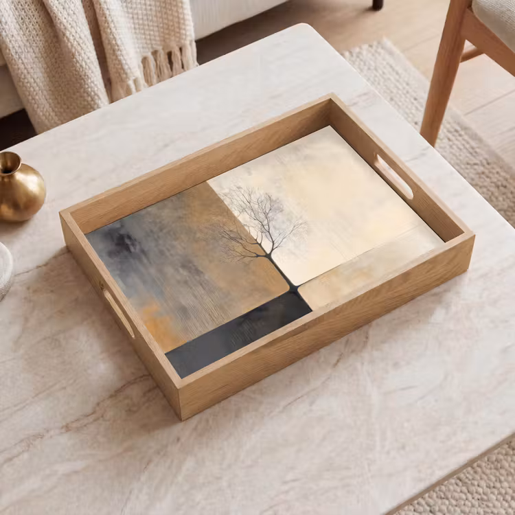 Vassoio - Albero - Pianura - Rami - Gradiente di colore — 2