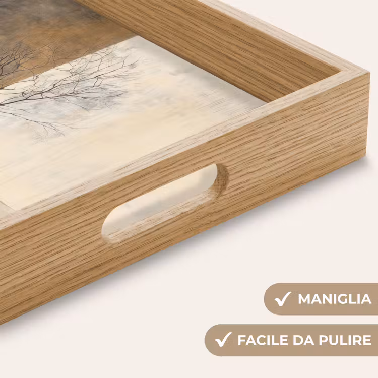 Vassoio - Albero - Pianura - Rami - Gradiente di colore — 8