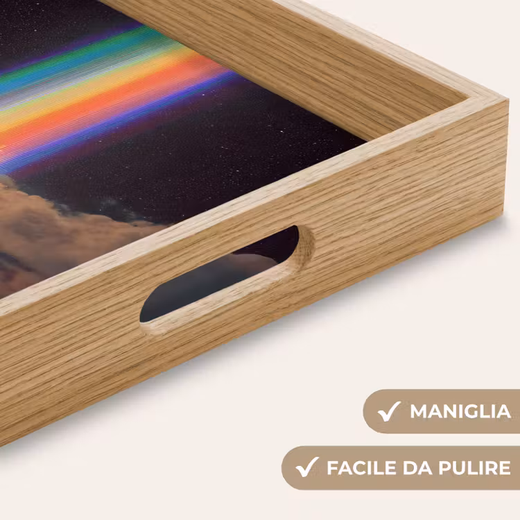Vassoio - Arcobaleno - Verticale - Cielo stellato - Nuvole — 8