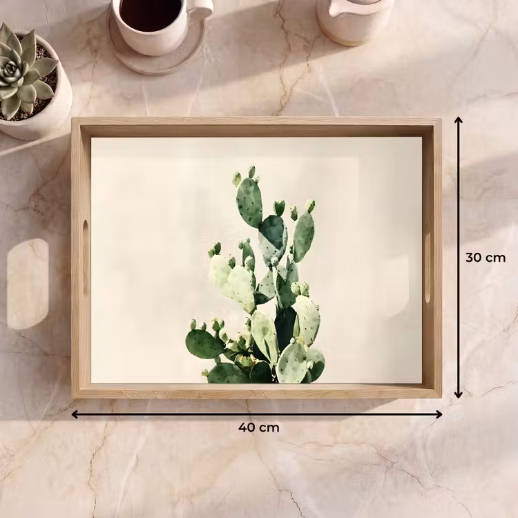 Vassoio - Cactus - Verde - Minimalista — 7