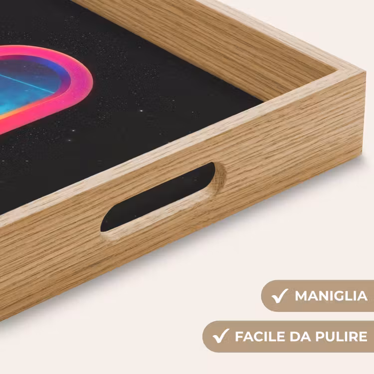 Vassoio - Cancello - Paesaggio - Cielo stellato - Rosa — 8