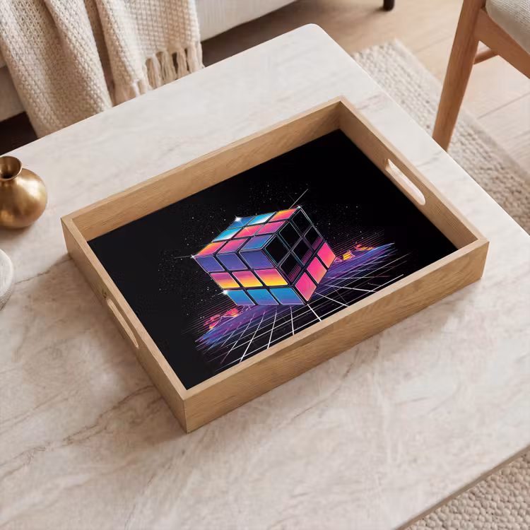 Vassoio - Cubo - Colorato - Griglia — 2