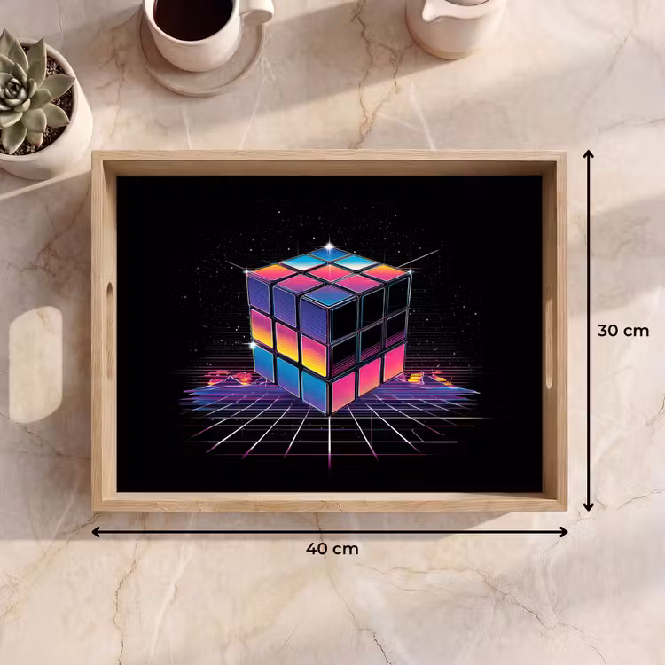 Vassoio - Cubo - Colorato - Griglia — 7