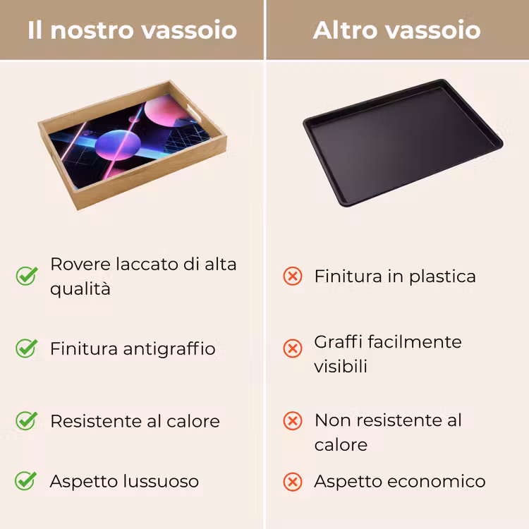 Vassoio - Lampadine - Neon - Linee - Rosa — 9