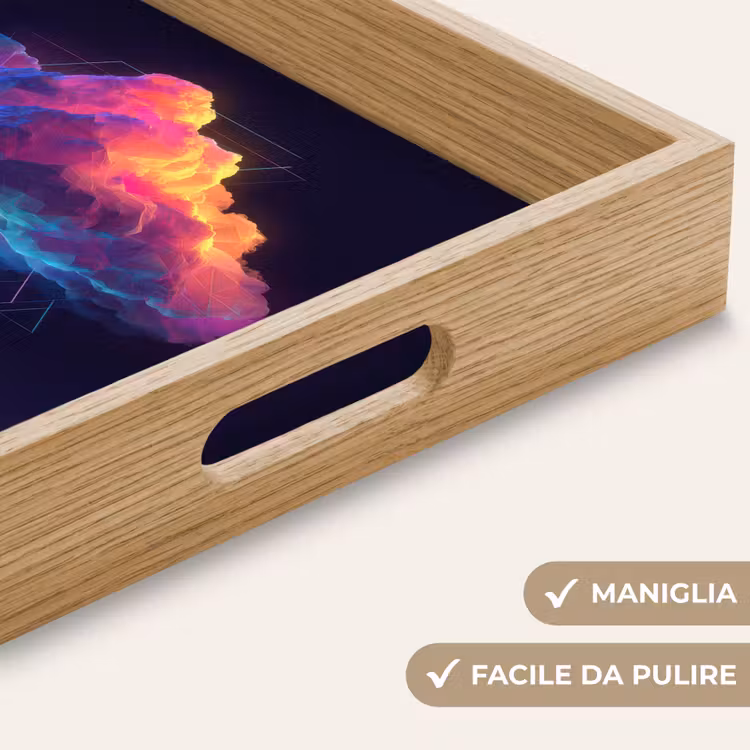 Vassoio - Nube di tuono - Fulmine - Luce - Blu — 8