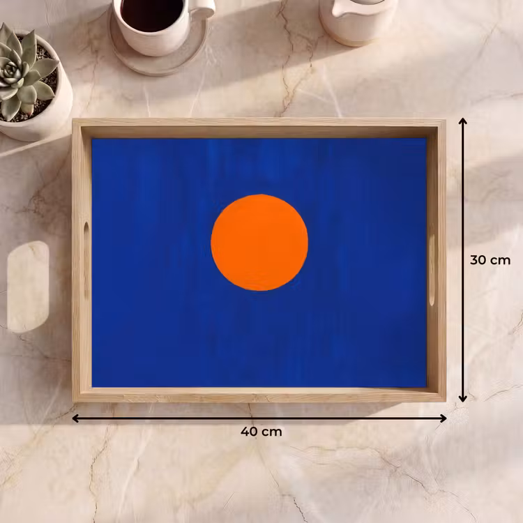 Vassoio - Forma - Rotonda - Minimalista - Blu — 7