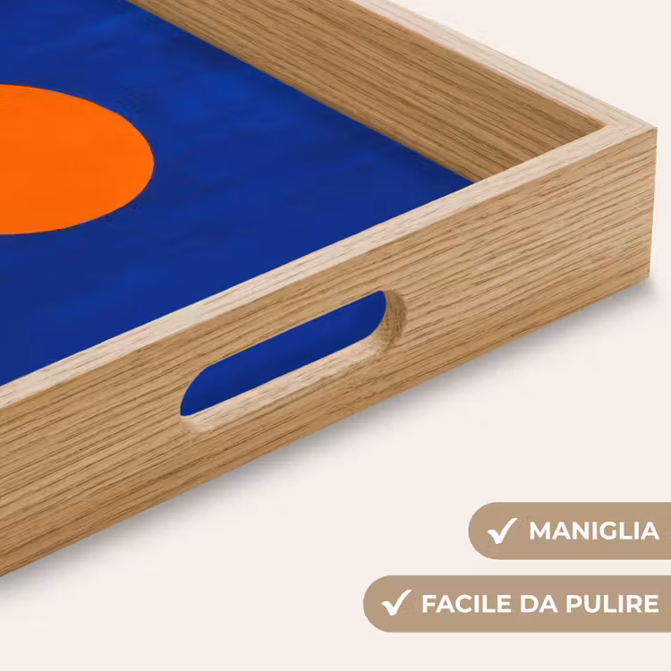 Vassoio - Forma - Rotonda - Minimalista - Blu — 8