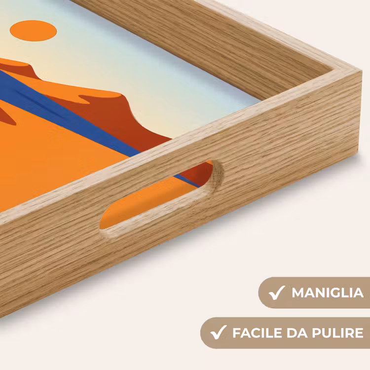 Vassoio - Paesaggio - Montagne - Sole - Mare — 8
