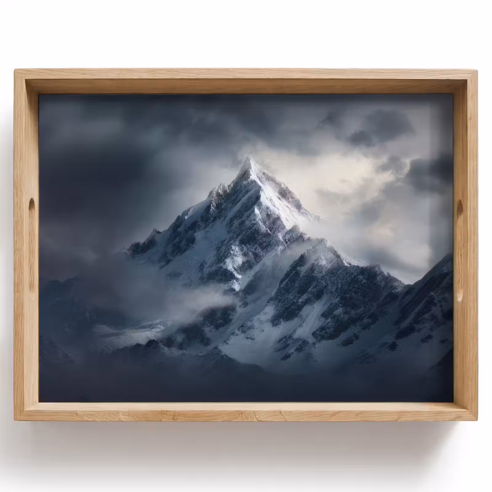 Vassoio - Neve - Montagna - Nuvole — 1
