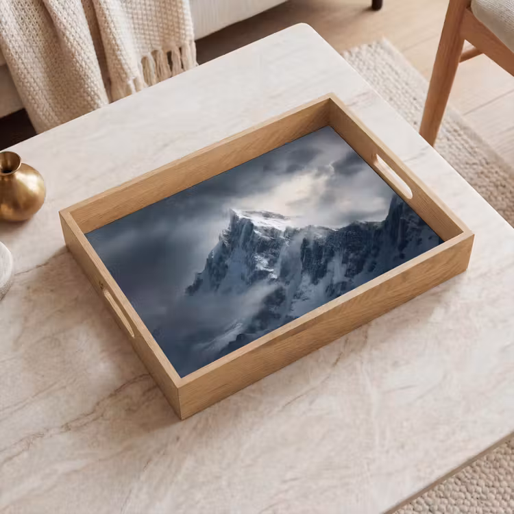 Vassoio - Neve - Montagna - Nuvole — 2